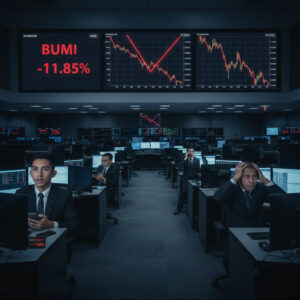 IHSG Anjlok 250 Poin dalam 15 Menit: Rahasia di Balik Saham BUMI Hancur, Blue Chip Selamat